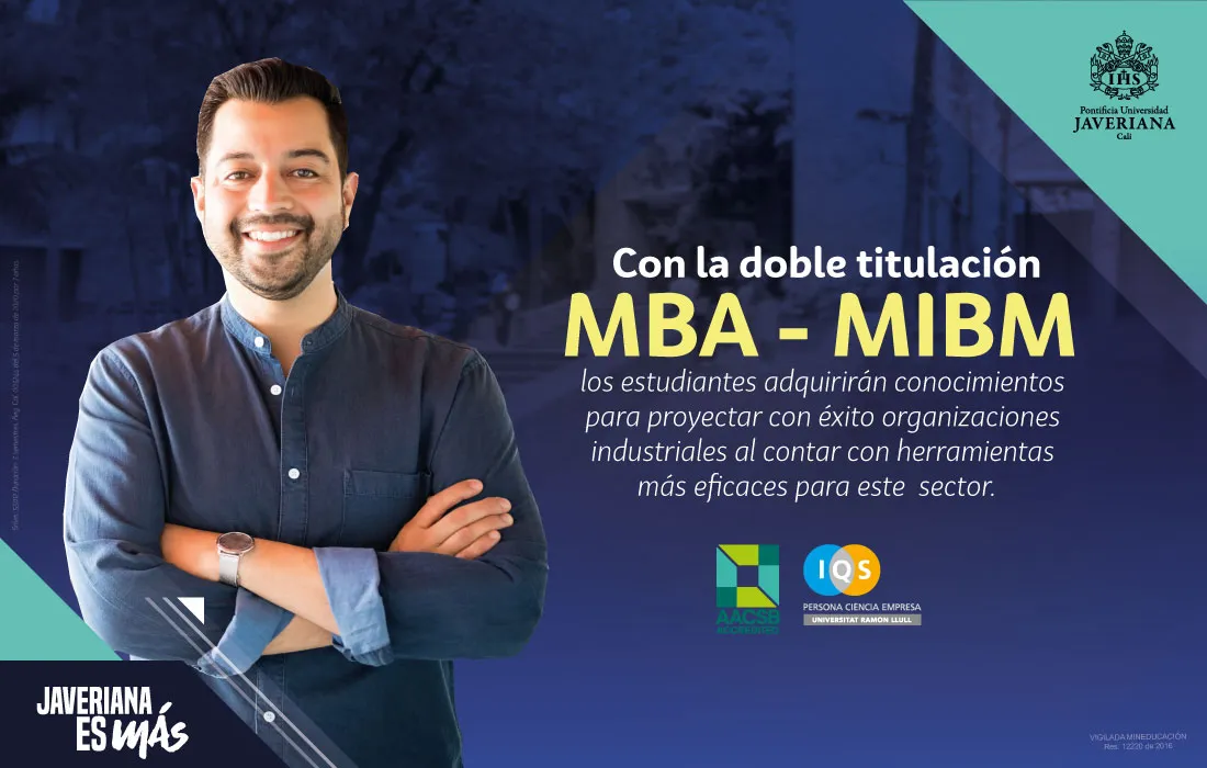 Estudiantes del MBA podrán optar por la doble titulación con el Master In  Industrial Business Management de la IQS Barcelona | Pontificia Universidad  Javeriana, Cali
