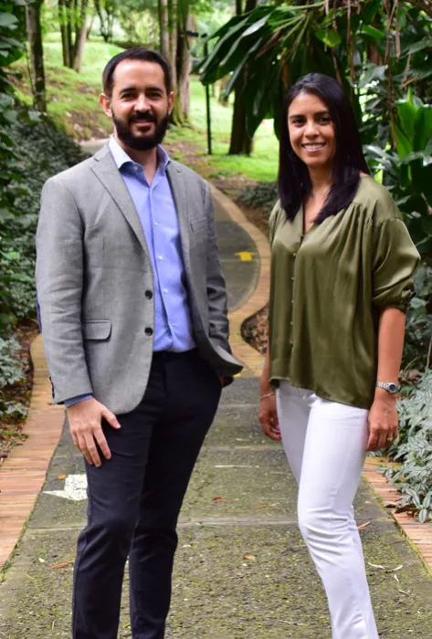 Pavel Vidal Alejandro y Lya Paola Sierra, docentes creadores del IMAE